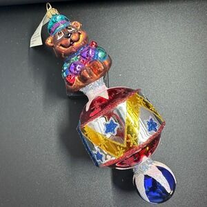 2006 Larry Fraga Designs Circus Bear 3-tier 8" Ornament